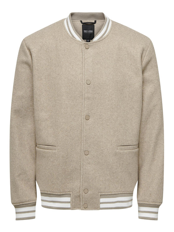 Only & Sons Only & Sons Μπόμπερ μπουφάν 22025212 Μπεζ Regular Fit
