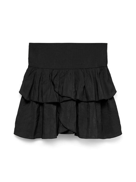 Vero Moda Vero Moda Mini sukňa Clara 10336425 Čierna Regular Fit