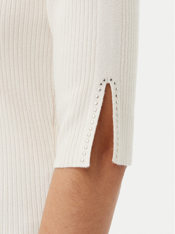 Morgan Morgan Sweter 251-MCHAMPI Beżowy Slim Fit