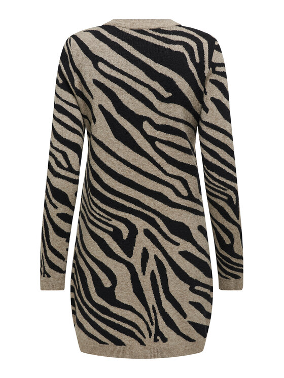 ONLY ONLY Sukienka dzianinowa Jenni 15321988 Brązowy Regular Fit