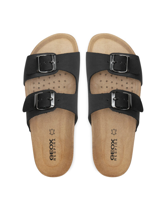 Geox Geox Pantoletten D Brionia D35LSL 00032 C9999 Schwarz