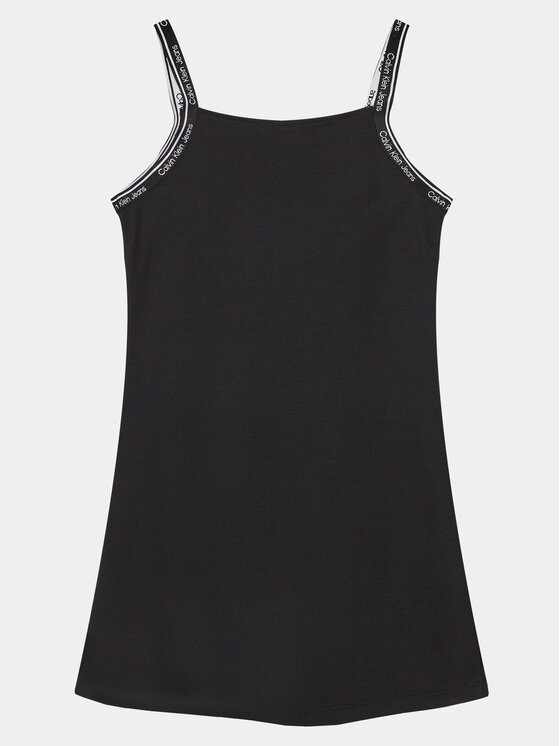 Calvin Klein Jeans Rochie de vară Logo Tape IG0IG02474 Negru Regular Fit