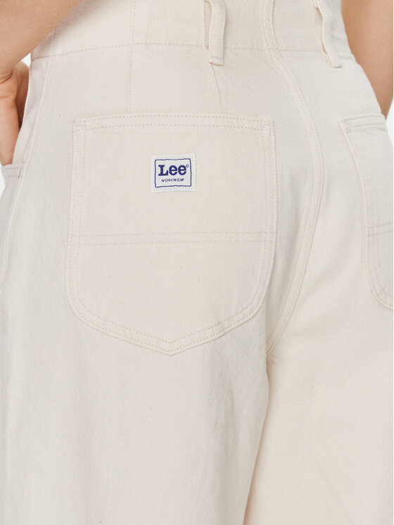 Lee Lee Traperice 112341379 Écru Straight Leg