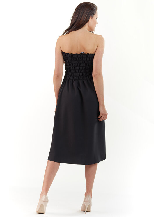 Awama Awama Vestito estivo L070 Nero Basic Fit
