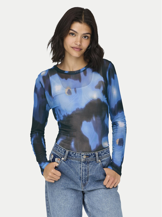 JDY JDY Блузка Elsa 15303787 Голубий Slim Fit