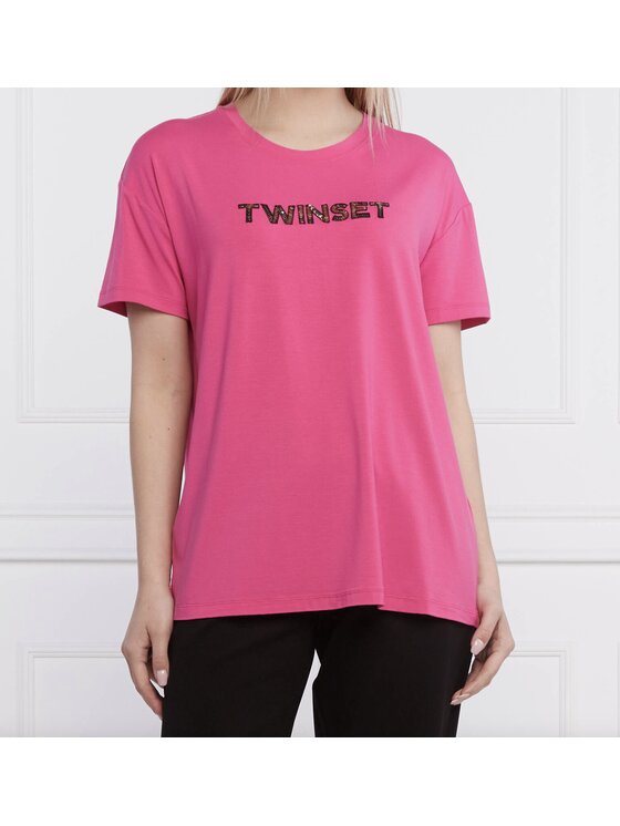TWINSET TWINSET T-Shirt LB25BB713 Różowy Regular Fit