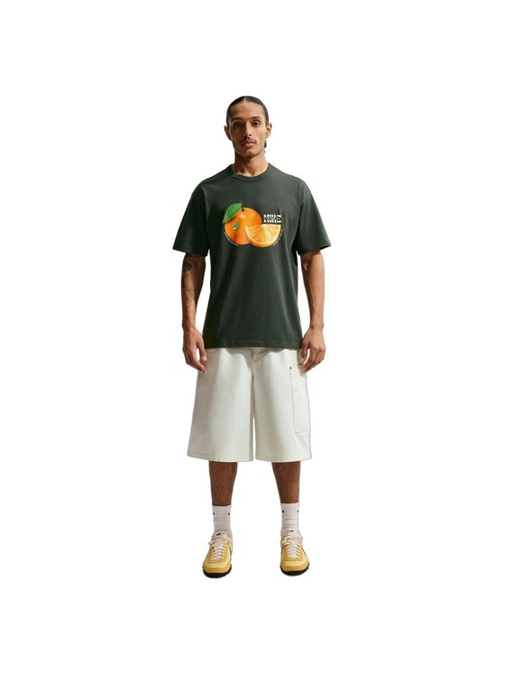 Nike Nike T-Shirt U NSW TEE LSE PREM ORANGE Zielony Regular Fit