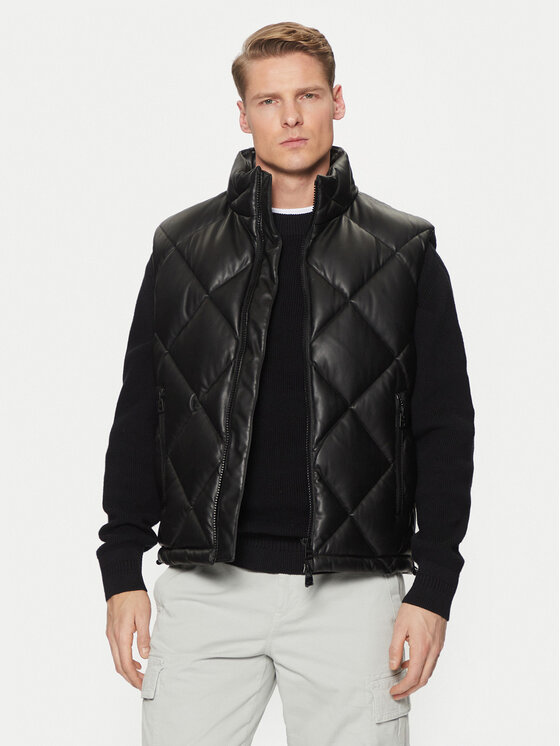 HUGO HUGO Sportski prsluk Borintino2441 50527323 Crna Slim Fit