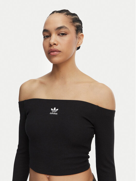 adidas adidas Bluzka Essentials KE3150 Czarny Slim Fit