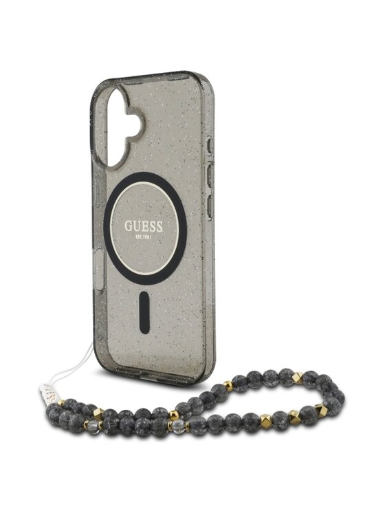Guess Guess Etui na telefon Apple iPhone 16 Czarny