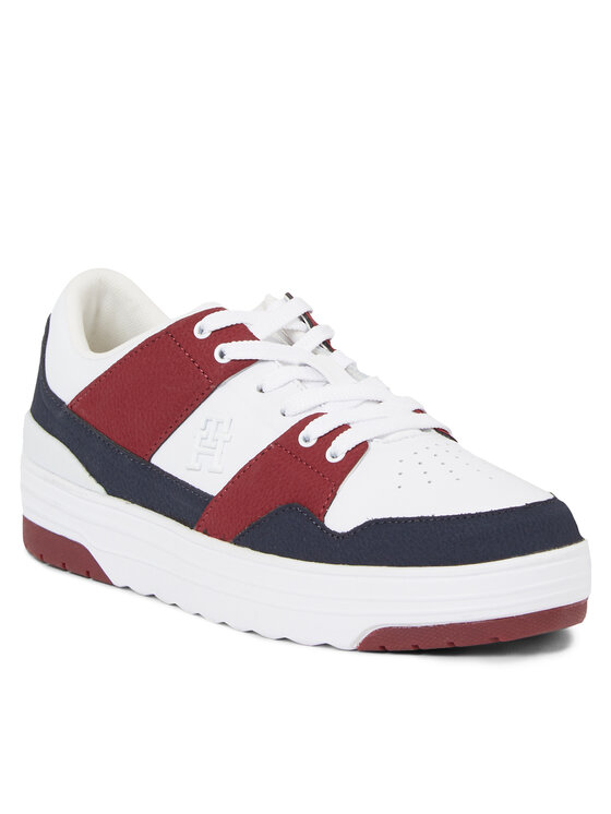 Tommy Hilfiger Tommy Hilfiger Laisvalaikio batai Th Lo Basket Sneaker FW0FW07309 Mėlyna