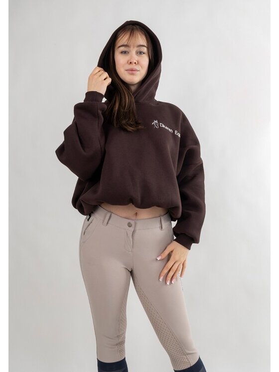 DKaren Sport DKaren Sport Bluza Eq27 Brązowy Classic Fit