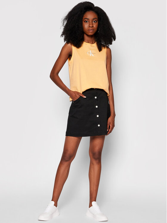 Calvin Klein Jeans Blusa J20J216578 Arancione Regular Fit • Modivo.it
