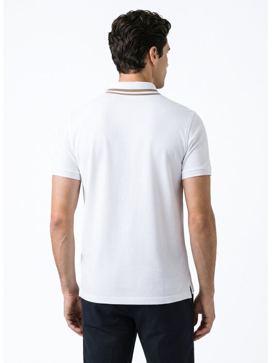 Pako Lorente Pako Lorente Polo P26WF-TX-004 Biały Regular Fit