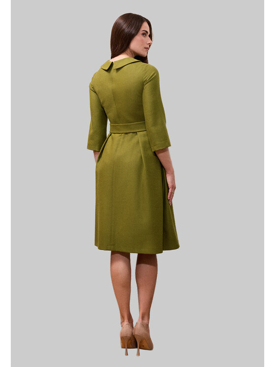 Kasia Zapała Kasia Zapała Sukienka codzienna Rita Zielony Slim Fit