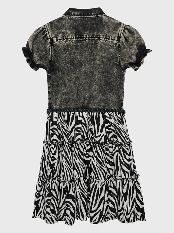 Guess Guess Vsakodnevna obleka J3RK47 D4IC0 Črna Regular Fit