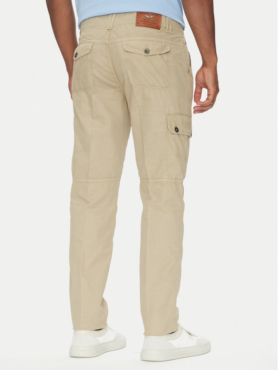 Aeronautica Militare Aeronautica Militare Spodnie materiałowe 251PA1662CT3526 Beżowy Regular Fit