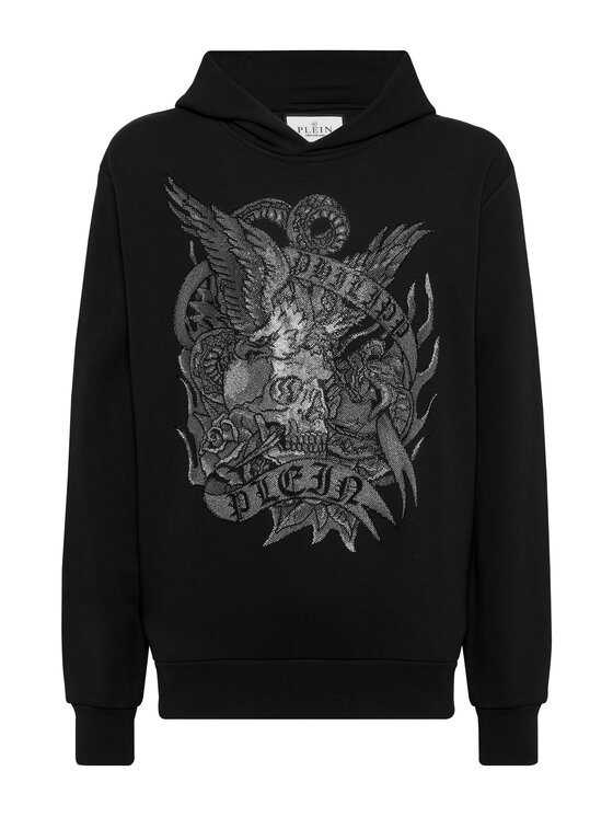 PHILIPP PLEIN PHILIPP PLEIN Bluza 18867 Czarny Regular Fit