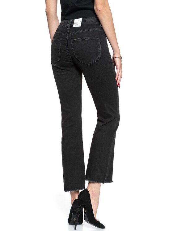 Lee Lee Jeansy KICKED FLARE Szary Skinny Fit