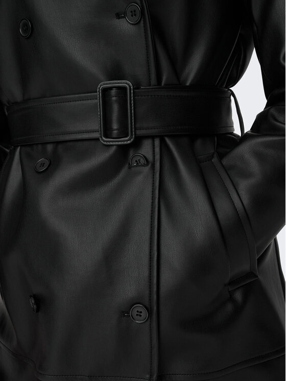 JDY JDY Trenčas 15302152 Juoda Regular Fit