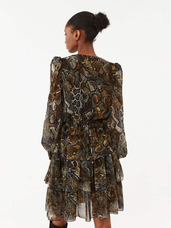 Just Cavalli Just Cavalli Abito da cocktail 75PAO932 Marrone Regular Fit