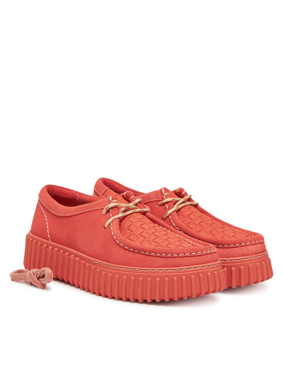 Clarks Clarks Pusbačiai Torhill Bee 26181187 Koralų