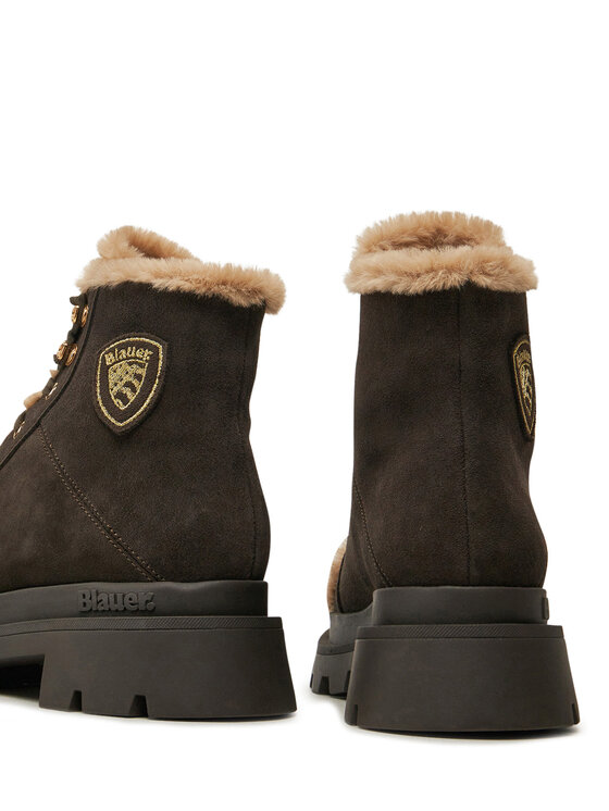 Blauer Blauer Schnürstiefeletten F4KIMMEL06 Braun