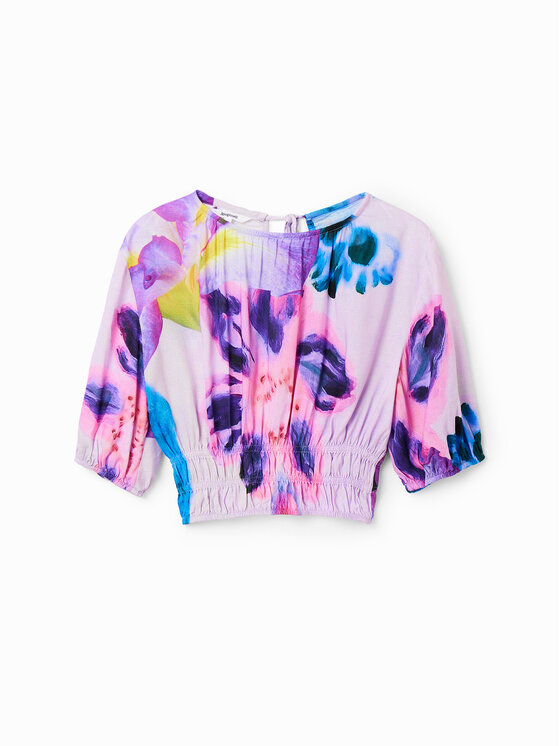 Desigual Desigual Majica MONSIEUR CHRISTIAN LACROIX Rina 23SWBW15 Ljubičasta Regular Fit