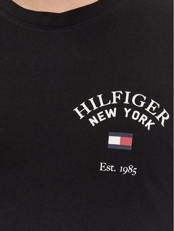 Tommy Hilfiger Tommy Hilfiger Longsleeve Arch Varsity MW0MW34252 Μαύρο Regular Fit