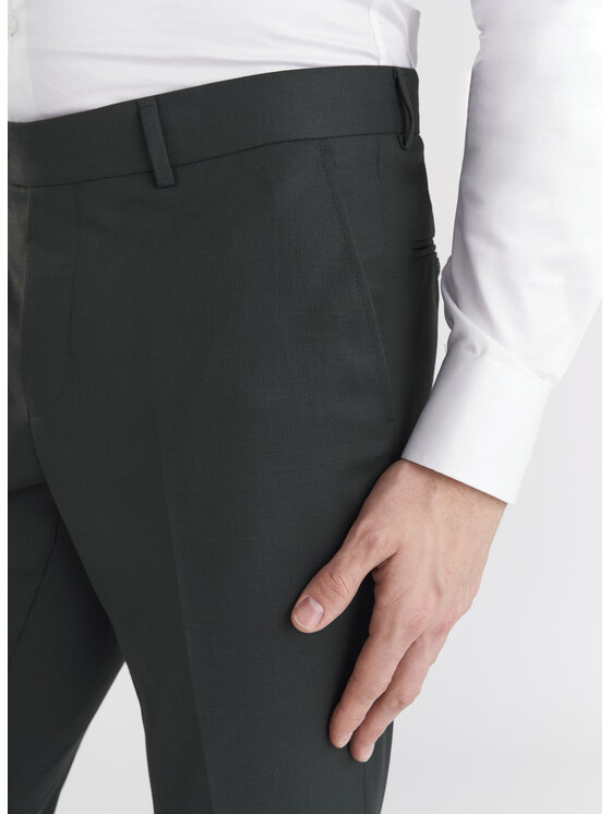 Pako Lorente Pako Lorente Spodnie garniturowe P24SF-6G-019 Zielony Slim Fit