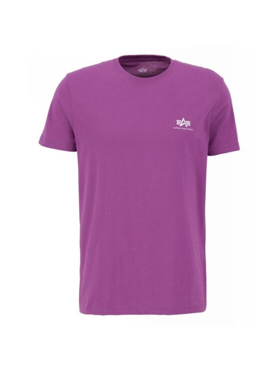 Alpha Industries Alpha Industries T-Shirt AI.128507-677-M Fioletowy Basic Fit
