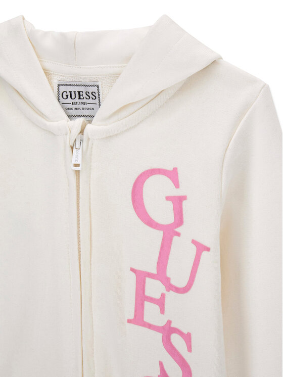 Guess Guess Mikina K6RQ01 KA6R4 Bílá Regular Fit