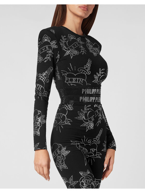 PHILIPP PLEIN PHILIPP PLEIN Blusa 2919 Nero Cropped Fit