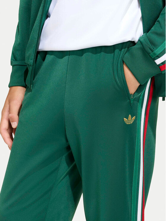 adidas adidas Teplákové nohavice Firebird KC9502 Zelená Regular Fit