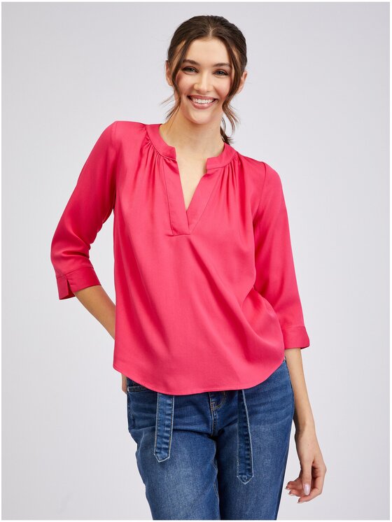 Orsay Orsay Bluzka 603085324000__44 Różowy Regular Fit