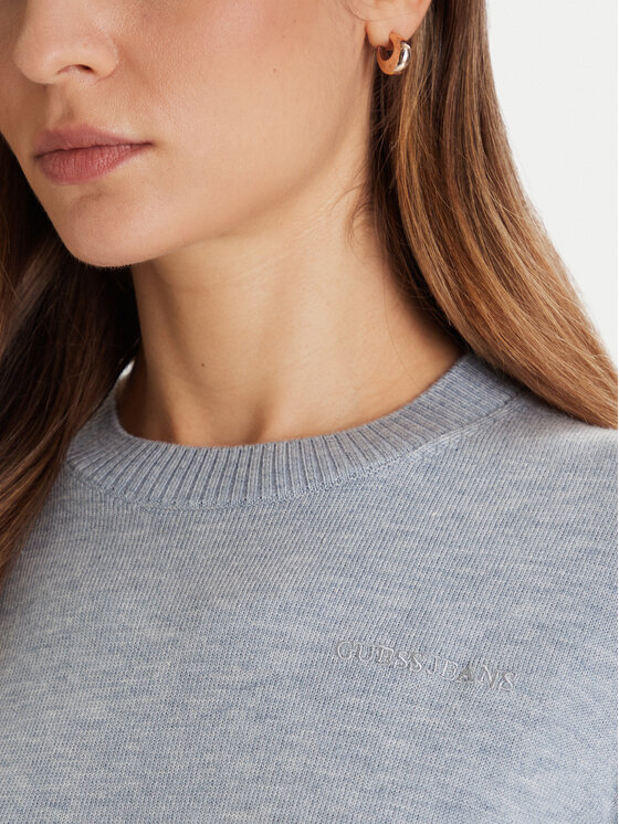 Guess Jeans Guess Jeans Светр W4BR83 Z3HO2 Блакитний Regular Fit