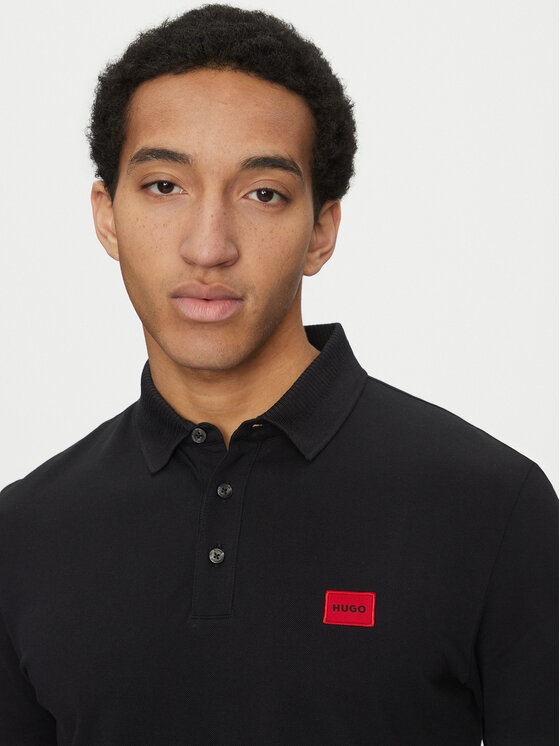 HUGO HUGO Pólóing Dereso232 50490770 Fekete Slim Fit