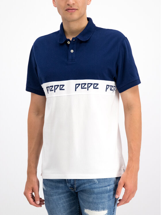 Pepe Jeans Pepe Jeans Polokošile PM541220 Bílá Regular Fit
