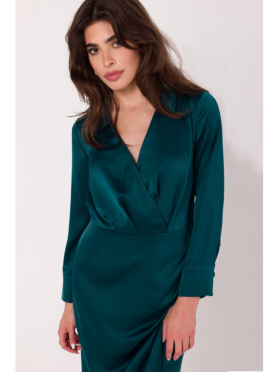 Makover Makover Vestito da giorno K172 Verde Modern Fit