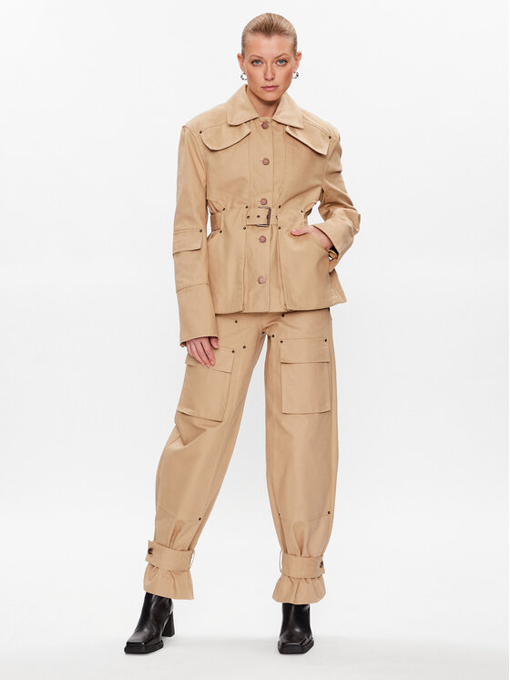 Remain Remain Demisezoninė striukė Canvas 5001692546 Smėlio Oversize