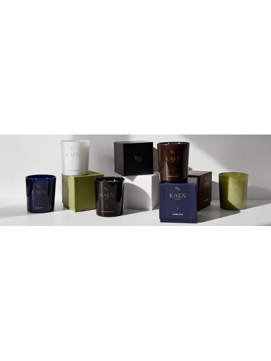 KAEN CANDLE KAEN CANDLE Świeca zapachowa KAEN CANDLE | Amber Oud Granatowy