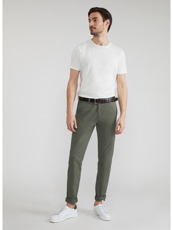 Pako Lorente Pako Lorente Chinosy P22SB-WX-011 Zielony Classic Fit