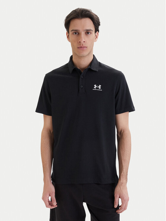 Under Armour Under Armour Polo UA Icon 1386608 Μαύρο Loose Fit