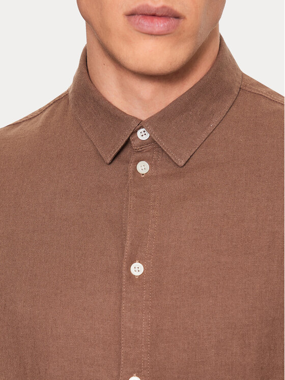 Solid Solid Hemd 21107646 Braun Regular Fit
