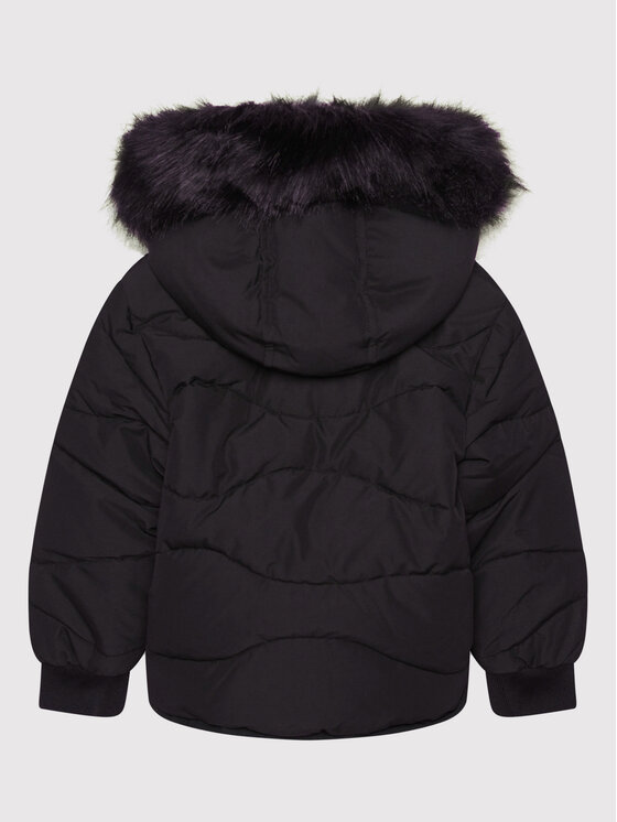 Tommy Hilfiger Tommy Hilfiger Zimska jakna Tonal Fur KG0KG05970 M Črna Regular Fit