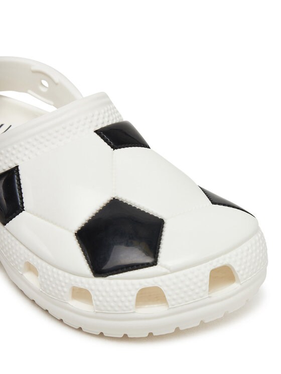 Crocs Crocs Παντόφλες Classic Soccer Ball Clog K 210157 Λευκό