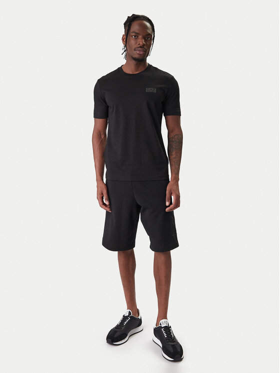 EA7 Emporio Armani EA7 Emporio Armani T-krekls 7M001487 AF17789 UC001 Melns Regular Fit