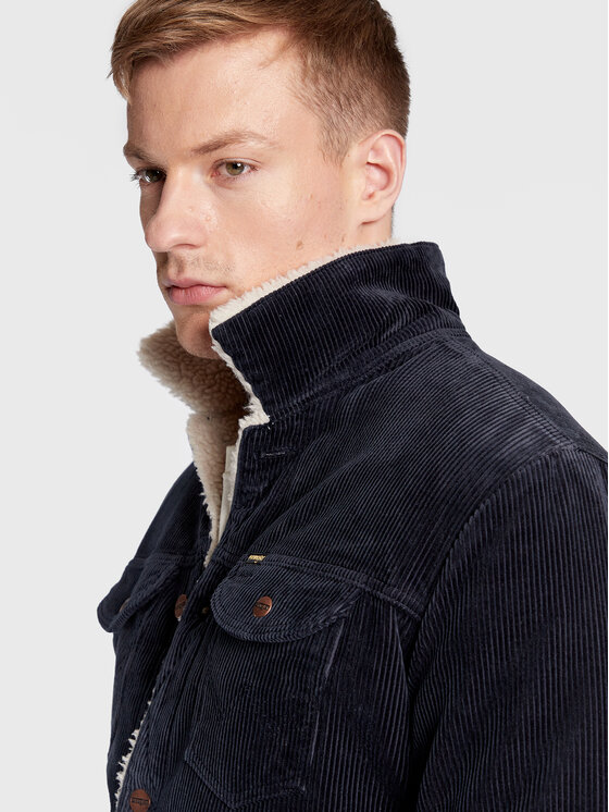 Wrangler Wrangler Giacca di transizione Sherpa W4MS88114 112320904 Blu scuro Regular Fit