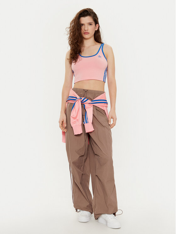 adidas adidas Pantaloni da tuta 3-Stripes JD3126 Beige Loose Fit