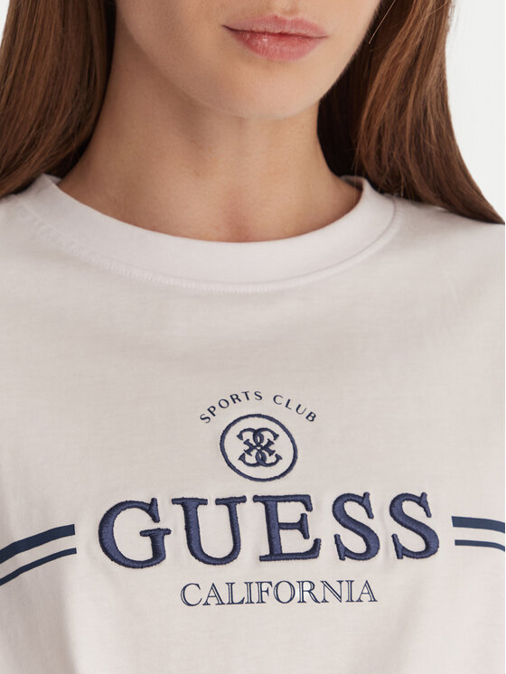 Guess Guess T-Shirt V6GI20 K3509 Biały Regular Fit
